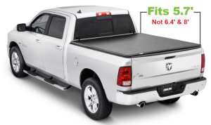 Dodge Ram Tonneau Cover - Tonno Pro - Soft Tri-Fold - `09-`18